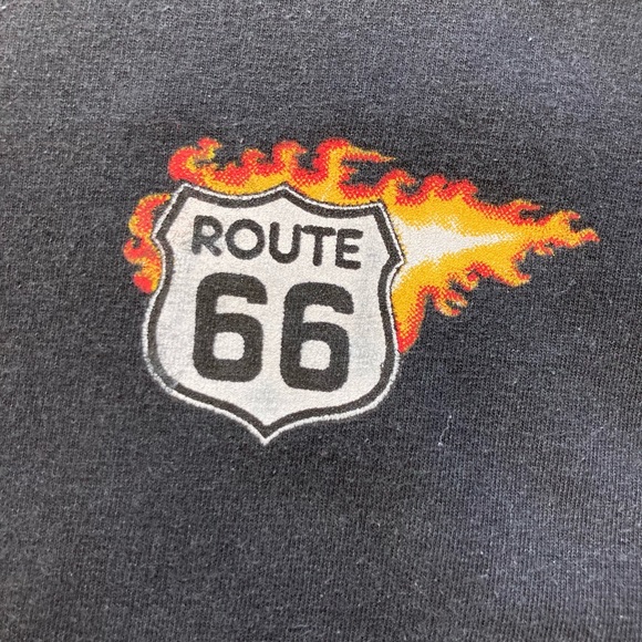 VINTAGE Alstyle Route 66 Biker Shirt - Picture 7 of 12